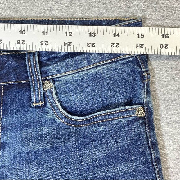 KUT from the Kloth Jeans Women 2 Blue Katy Boyfriend Distressed Mid Rise Stretch - Picture 11 of 13